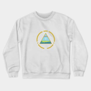 bandera nicaragua flag + escudo Crewneck Sweatshirt